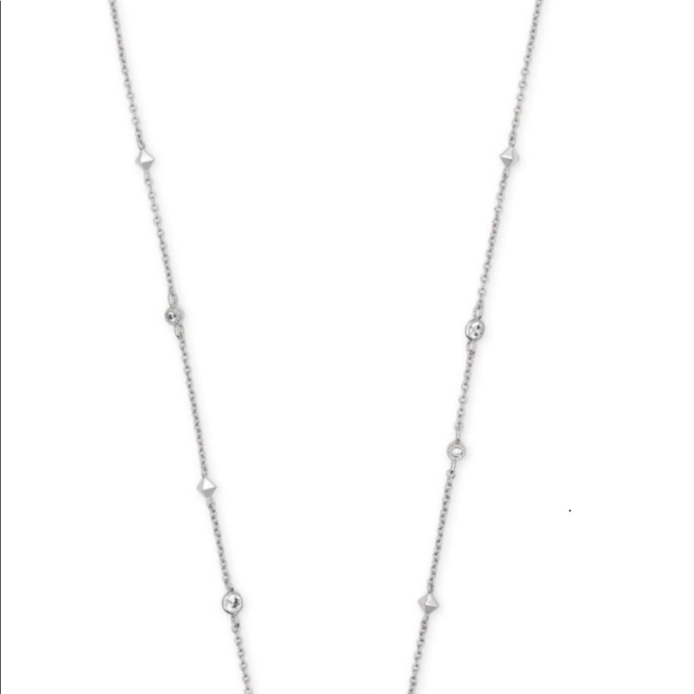 Kendra Scott Kim Silver Necklace - NWT - Picture 7 of 8